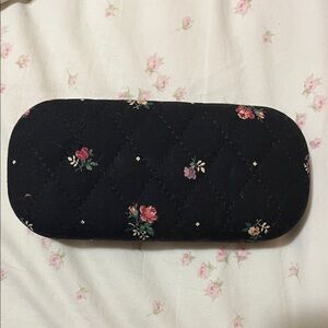 Vera Bradley Black Floral Glasses or Sunglasses Case